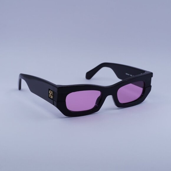 Off-White OERI147 BELLEVILLE 1030 Sunglasses Black Cat Eye Frame, Pink Lenses - Picture 4 of 9